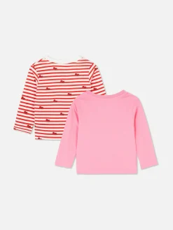 Hauts Et T-Shirts|Primark Lot De 2 T-shirts Hello Kitty à Manches Longues Rose
