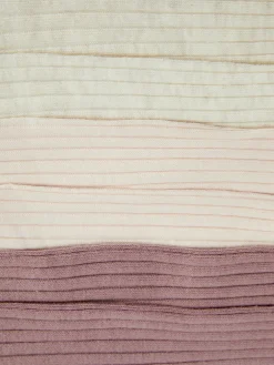 Chaussettes Et Collants|Primark Lot De 3 collants Côtelés Variés Rose