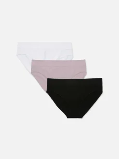 Culotte|Primark Lot De 3 mini Culottes Taille Large Sans Couture Rose