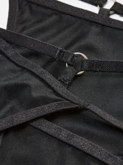 Culotte|Primark Lot De 3 strings Brillants Noir
