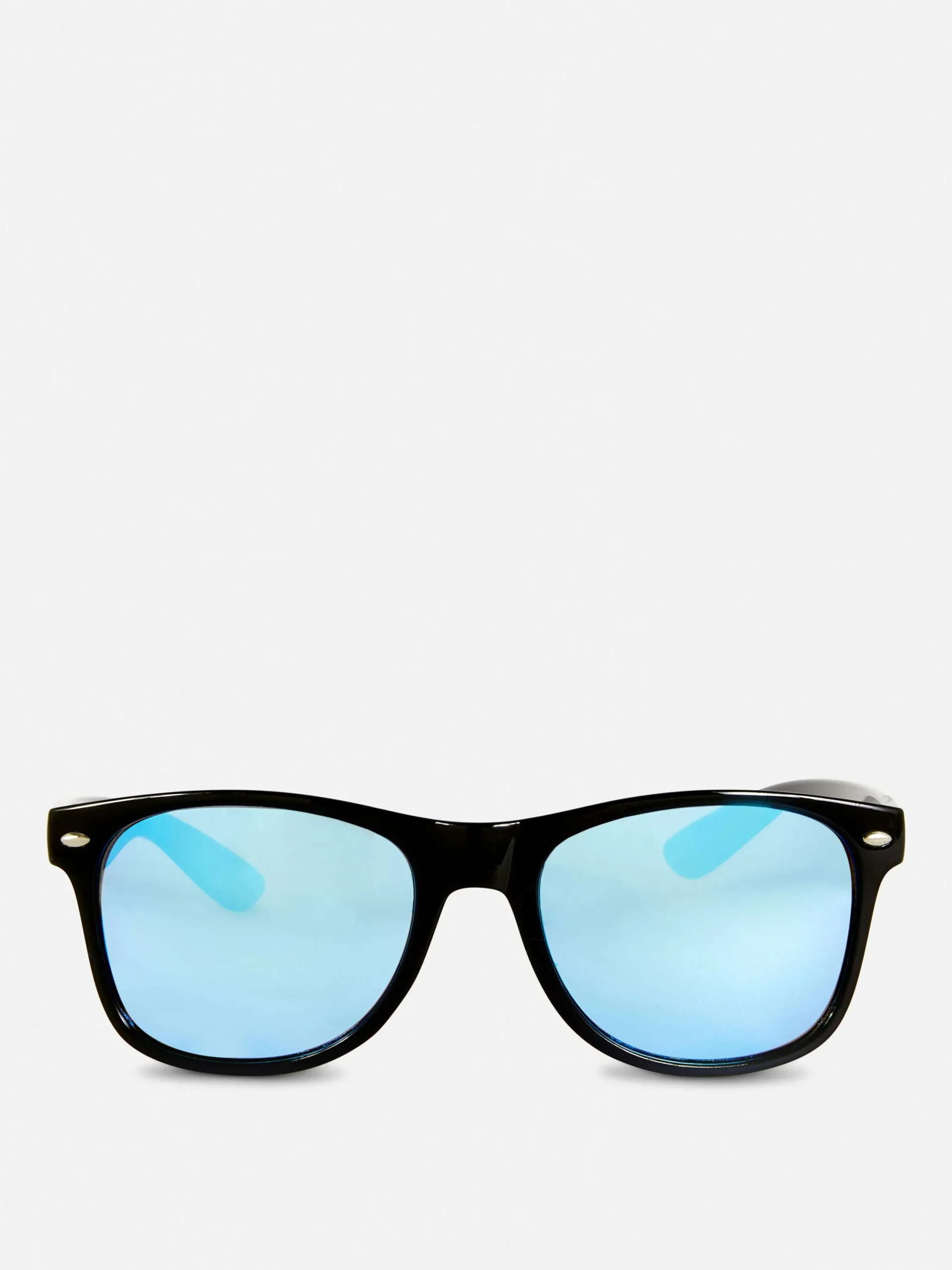 Lunettes De Soleil|Primark Lunettes De Soleil Effet Miroir à Monture Carrée Bleu
