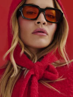 Lunettes De Soleil|Primark Lunettes De Soleil Teintées Rétro Rita Ora Orange