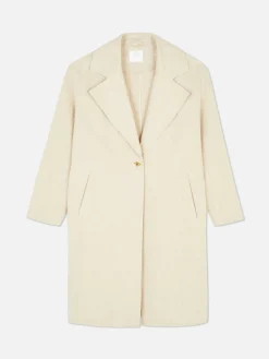 Manteaux Et Vestes|Primark Manteau à Boutonnage Simple Naturel