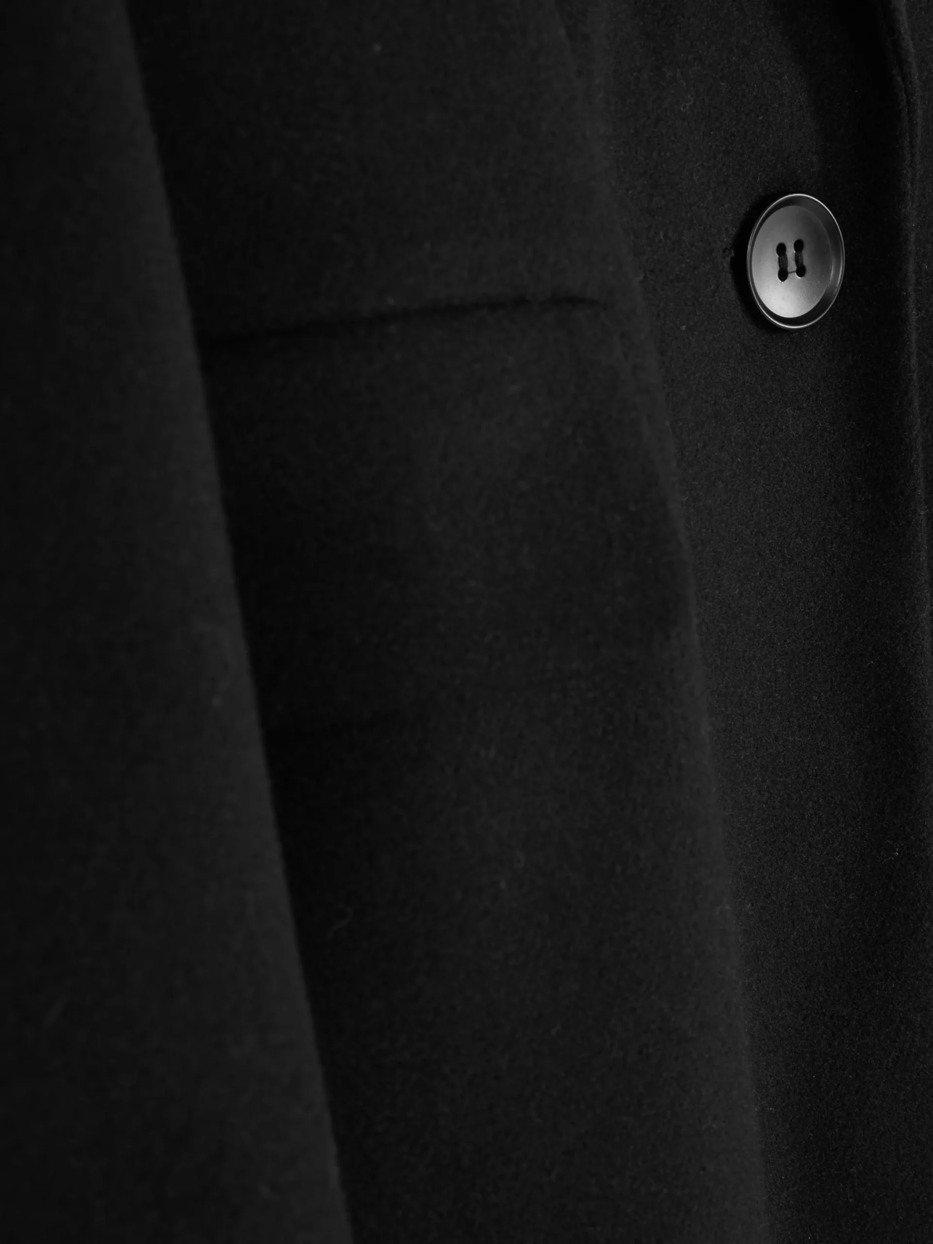 Manteaux Et Vestes|Primark Manteau à Boutonnage Simple Classique Noir