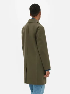 Manteaux Et Vestes|Primark Manteau à Boutonnage Simple Classique Kaki