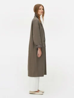 Manteaux Et Vestes|Primark Manteau Cache-poussière à Double Boutonnage The Edit Taupe
