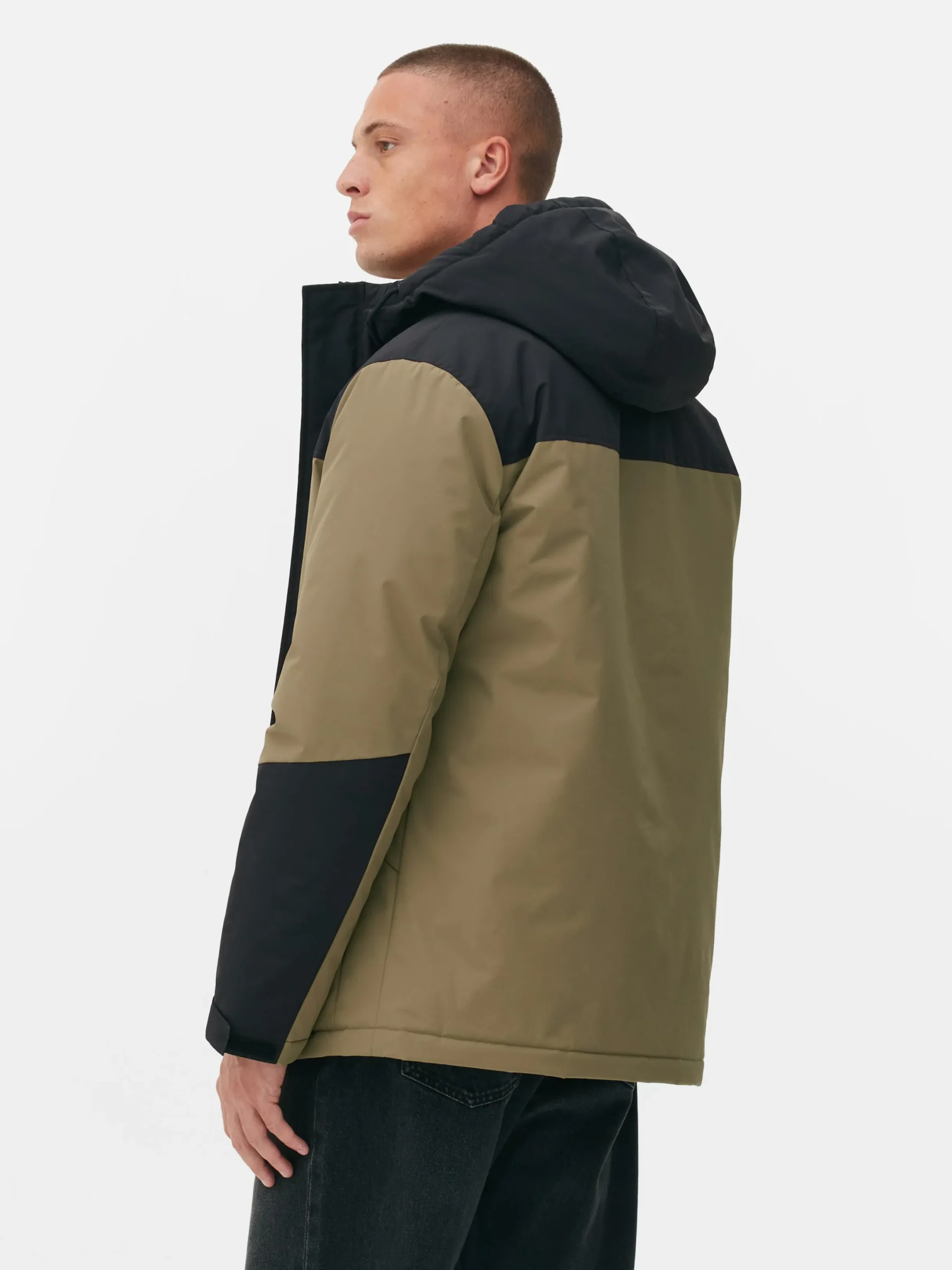 Manteaux Et Vestes|Primark Manteau Court Color Block Fauve