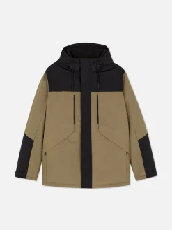 Manteaux Et Vestes|Primark Manteau Court Color Block Fauve