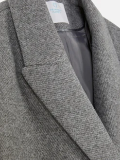 Manteaux Et Vestes|Primark Manteau Croisé En Sergé Gris