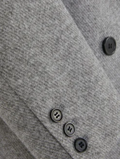 Manteaux Et Vestes|Primark Manteau Croisé En Sergé Gris