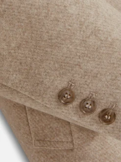 Manteaux Et Vestes|Primark Manteau Croisé En Sergé Écru