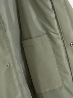 Manteaux Et Vestes|Primark Manteau Matelassé Court Vert