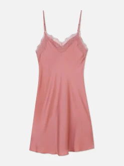 Combinaisons Et Caracos|Primark Mini Nuisette à Finitions En Dentelle Rose poudré