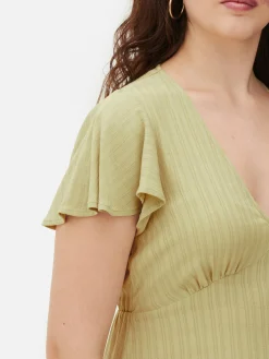Robes|Primark Mini Robe à Manches Courtes Vert clair