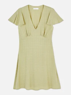 Robes|Primark Mini Robe à Manches Courtes Vert clair
