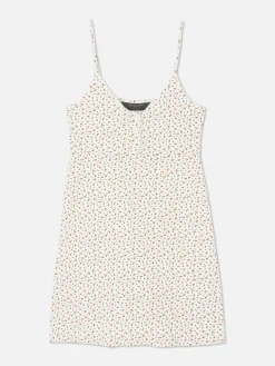 Robes|Primark Mini Robe Moulante à Bretelles Fines Pêche