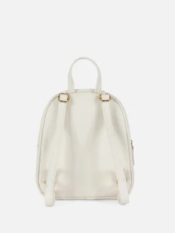 Sacs Et Porte-Monnaie|Primark Mini Sac à Dos Matelassé Blanc