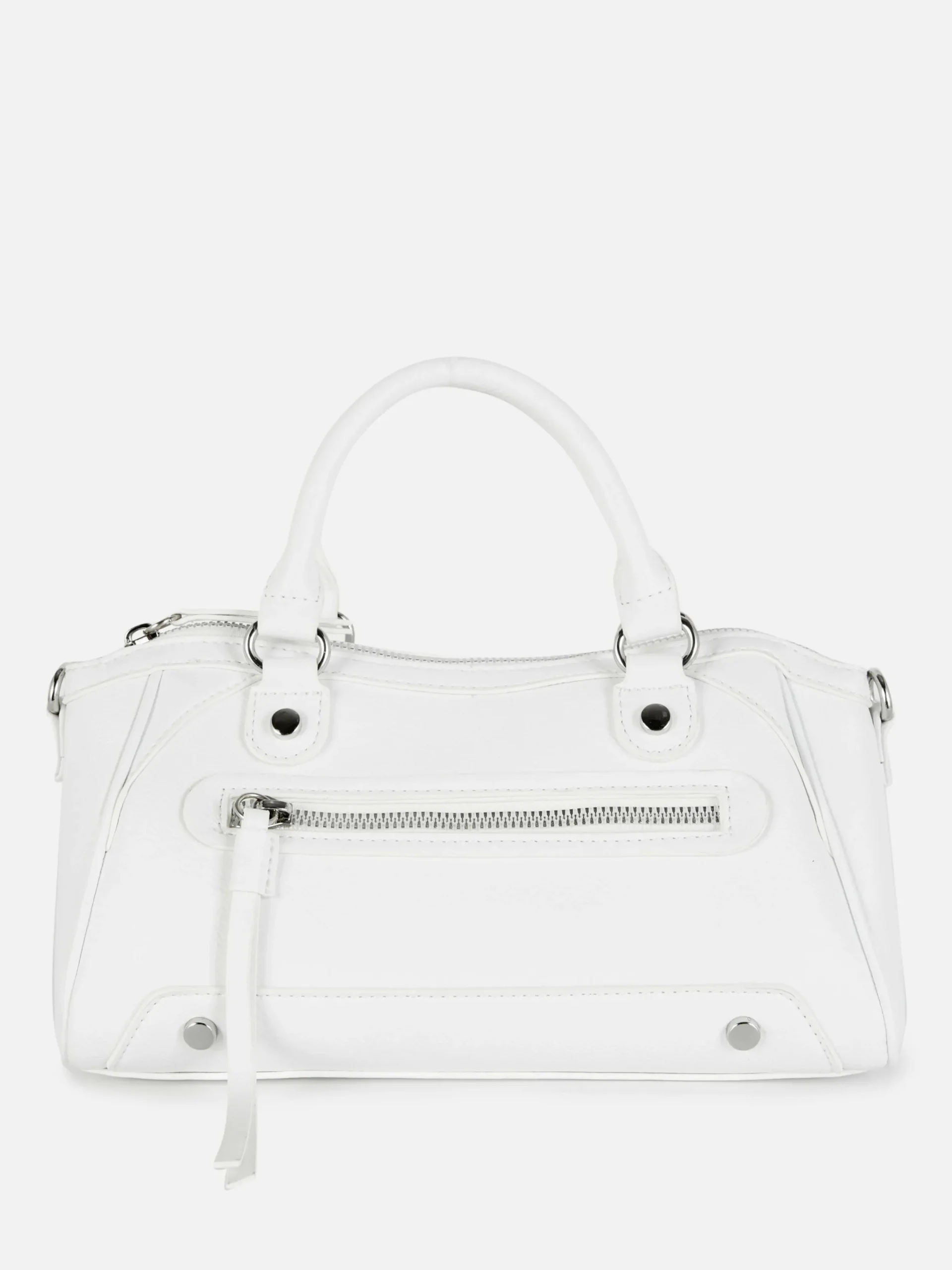 Sacs Et Porte-Monnaie|Primark Mini Sac à Main Fourre-tout En Simili Cuir Blanc