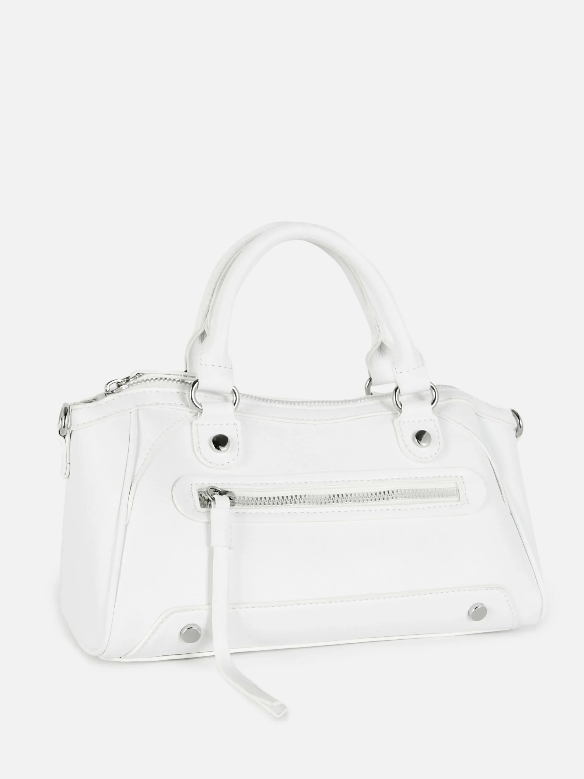 Sacs Et Porte-Monnaie|Primark Mini Sac à Main Fourre-tout En Simili Cuir Blanc