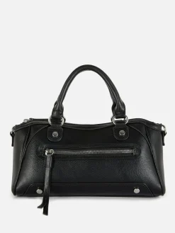 Sacs Et Porte-Monnaie|Primark Mini Sac à Main Fourre-tout En Simili Cuir Noir