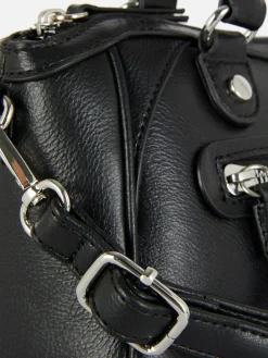 Sacs Et Porte-Monnaie|Primark Mini Sac à Main Fourre-tout En Simili Cuir Noir