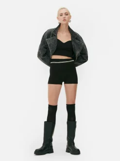 Shorts|Primark Mini Short Sans Coutures Rita Ora Noir