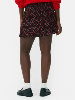 Jupes|Primark Mini-jupe à Zip Latéral Rouge foncé