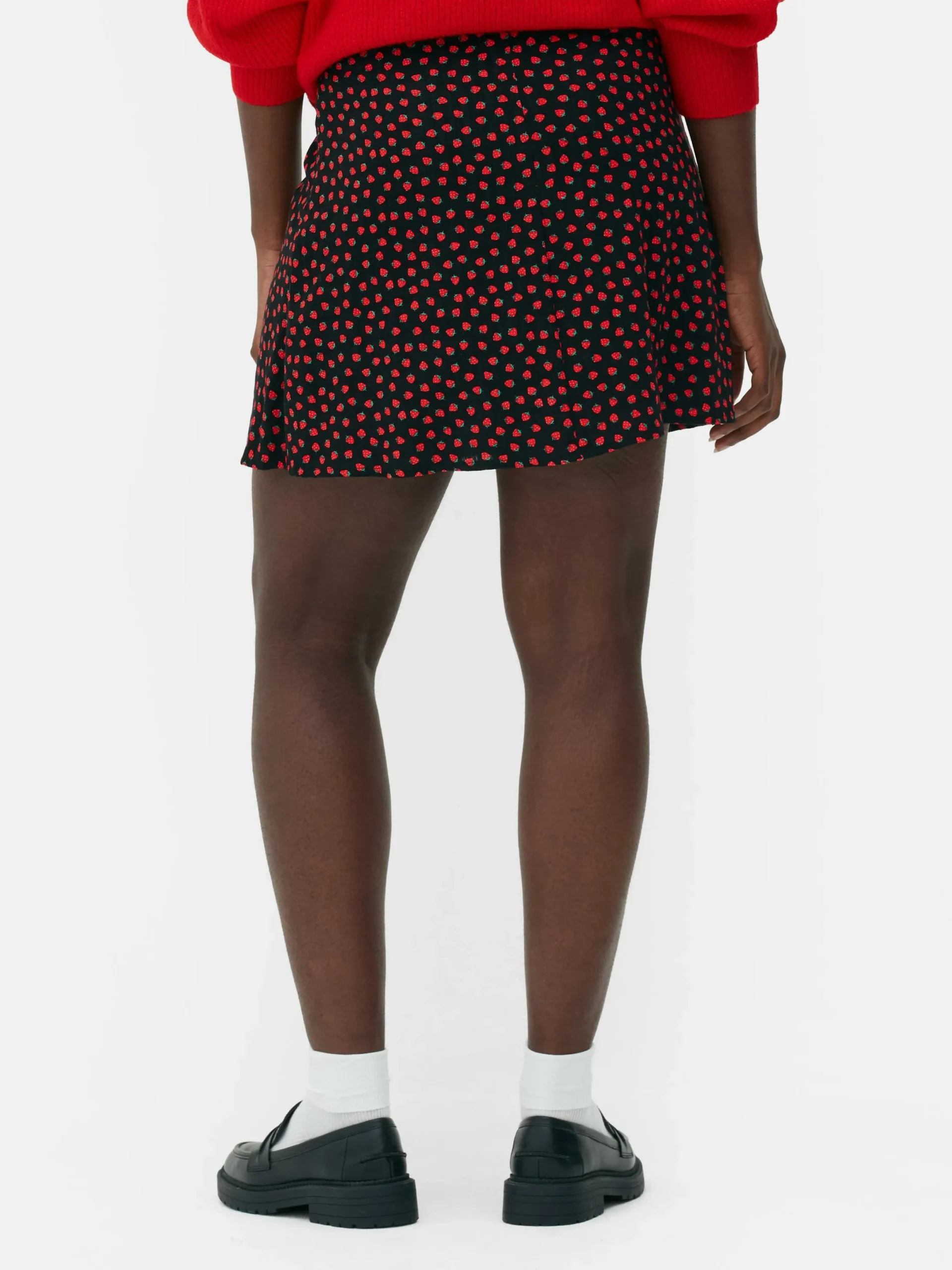 Jupes|Primark Mini-jupe à Zip Latéral Rouge foncé