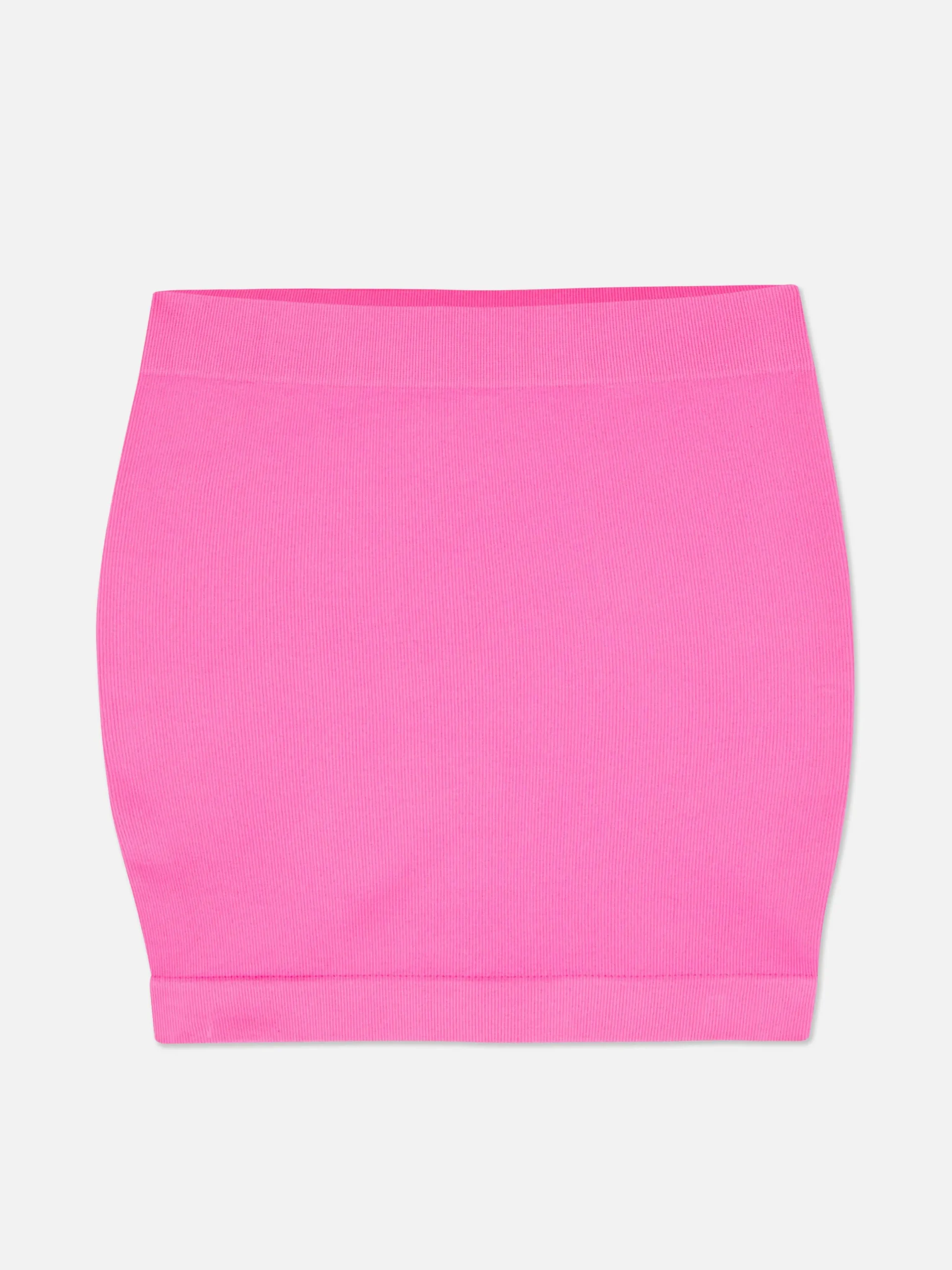 Jupes|Primark Mini-jupe Côtelée Sans Coutures Rose vif