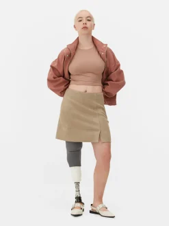 Jupes|Primark Mini-jupe En Suédine Beige