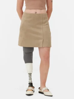 Jupes|Primark Mini-jupe En Suédine Beige