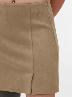 Jupes|Primark Mini-jupe En Suédine Beige