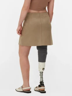 Jupes|Primark Mini-jupe En Suédine Beige