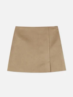 Jupes|Primark Mini-jupe En Suédine Beige