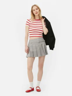 Jupes|Primark Mini-jupe Plissée à Boucle Gris clair