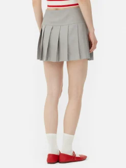 Jupes|Primark Mini-jupe Plissée à Boucle Gris clair