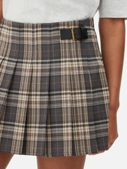 Jupes|Primark Mini-jupe Plissée à Ceinture Gris