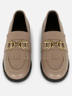 Ballerines|Primark Mocassins à Boucle Et à Franges Taupe