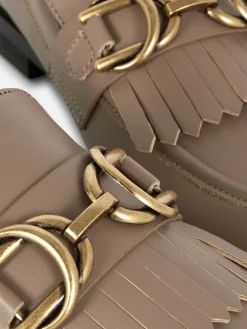 Ballerines|Primark Mocassins à Boucle Et à Franges Taupe