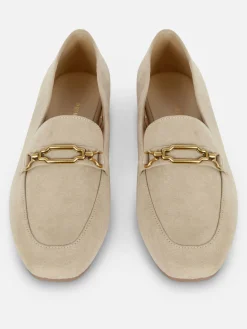 Ballerines|Primark Mocassins Avec Chaîne - Pointure Large Naturel