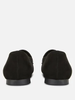Ballerines|Primark Mocassins Avec Chaîne - Pointure Large Noir