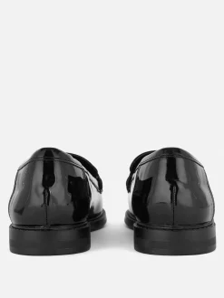 Ballerines|Primark Mocassins En Simili Cuir Noir