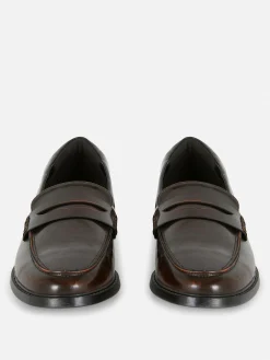 Ballerines|Primark Mocassins En Simili Cuir Marron