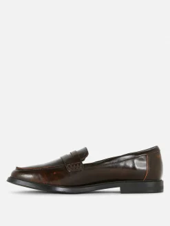 Ballerines|Primark Mocassins En Simili Cuir Marron