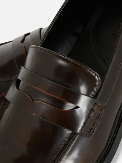 Ballerines|Primark Mocassins En Simili Cuir Marron