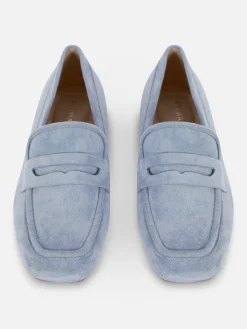 Ballerines|Primark Mocassins En Suédine Bleu
