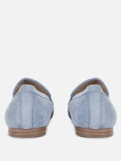 Ballerines|Primark Mocassins En Suédine Bleu