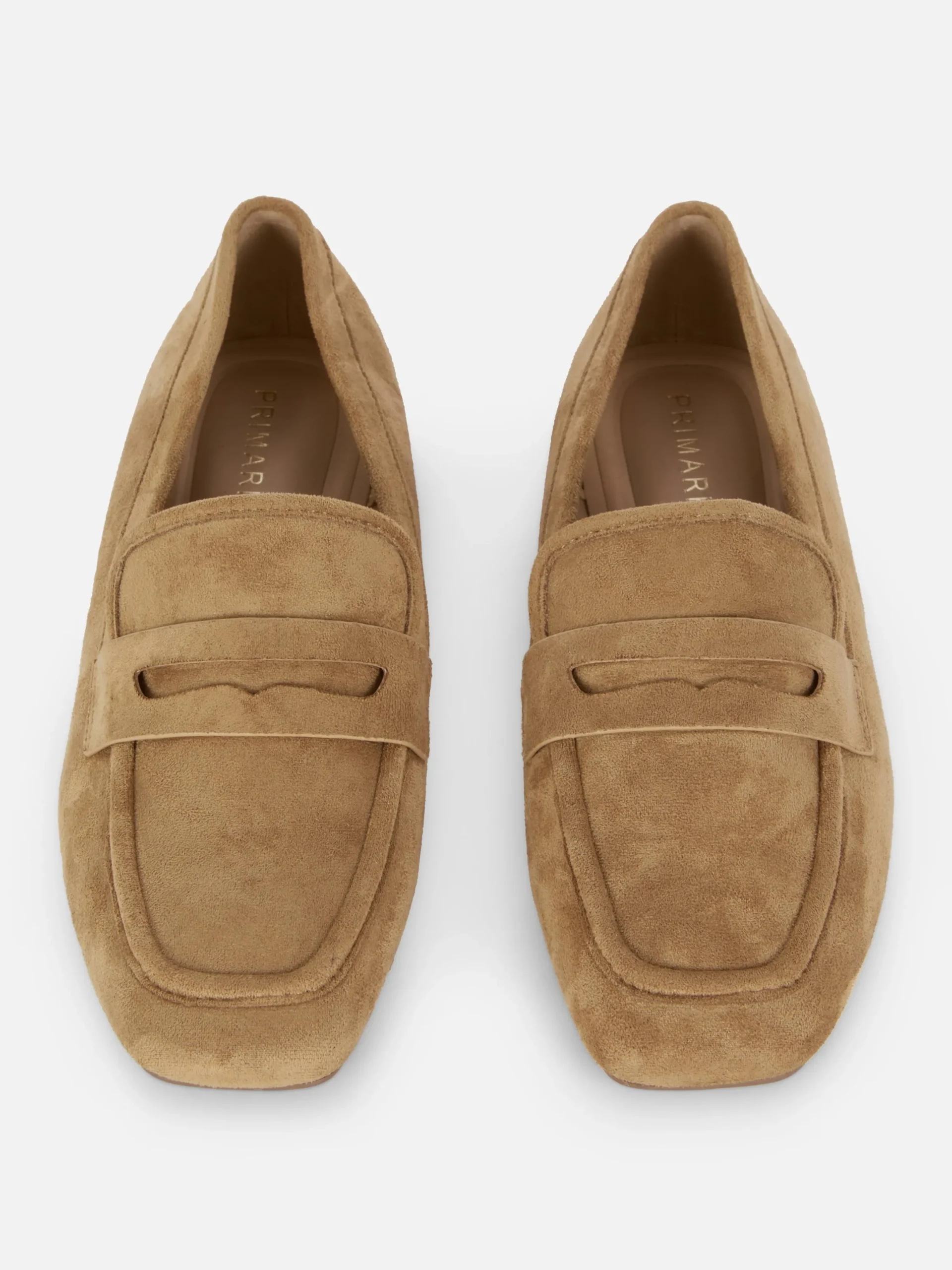 Ballerines|Primark Mocassins En Suédine Fauve
