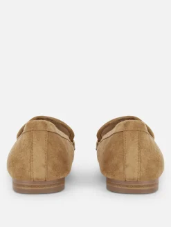 Ballerines|Primark Mocassins En Suédine Fauve