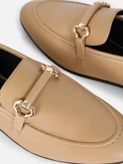 Ballerines|Primark Mocassins Habillés à Mors Fauve